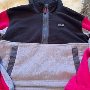 Patagonia Two-Tone Fleece cropped pullover 3/4 zip
